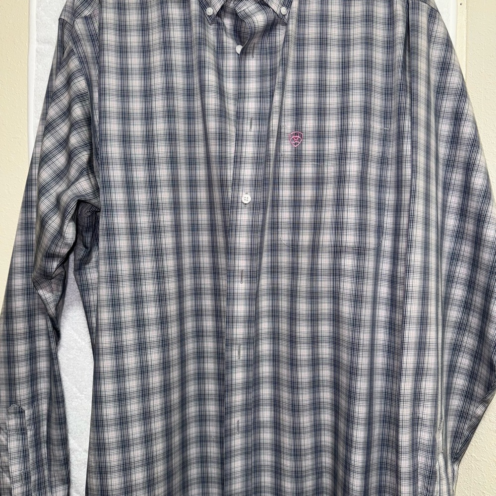 Ariat Gray Casual Button Down Shirt
